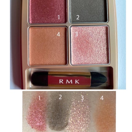 ローズウッドデイドリーム 4アイズ /RMK/アイシャドウパレットを使ったクチコミ(2枚目)
