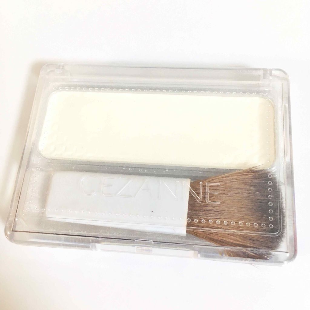 フェース コントロール カラー 1 ホワイト（マット）/CEZANNE/プレストパウダーを使ったクチコミ（1枚目）