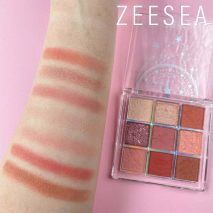 クォーツ 9色アイシャドウパレット(ドリームランドアイシャドウ) J11 キャラメルクリ/ZEESEA/アイシャドウパレットを使ったクチコミ(3枚目)