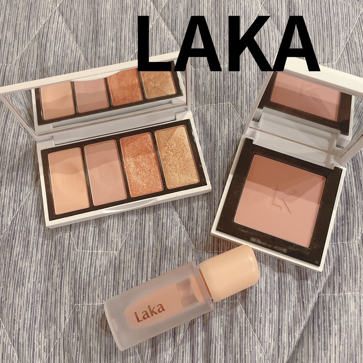 ジャストチーク/Laka/パウダーチークを使ったクチコミ（1枚目）