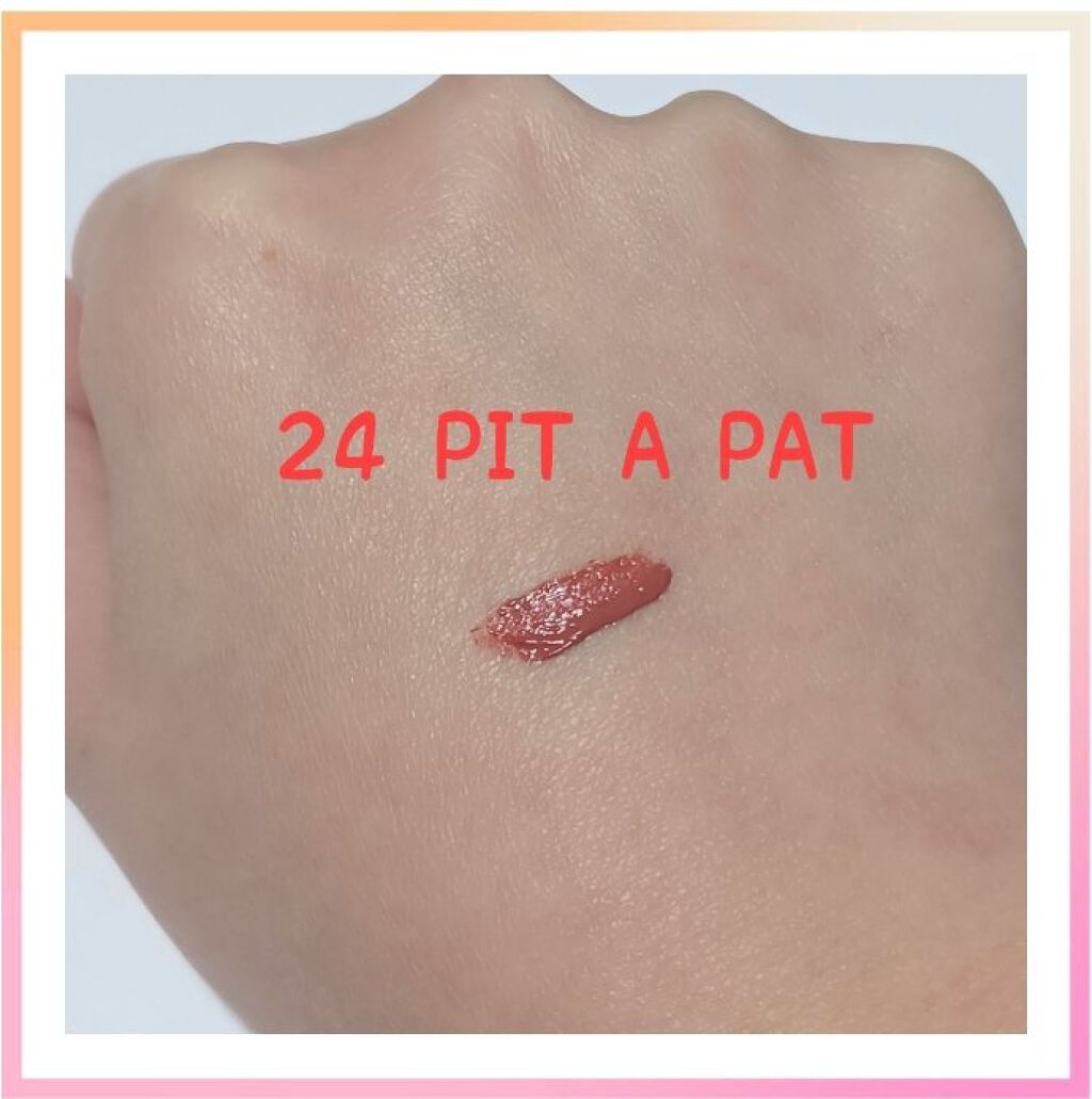 タトゥーベルベットティント #24 ピットアパット/フォレンコス/リップティントを使ったクチコミ（3枚目）