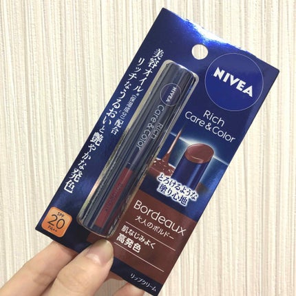 ニベア リッチケア&カラーリップ/ニベア/リップクリームを使ったクチコミ(1枚目)