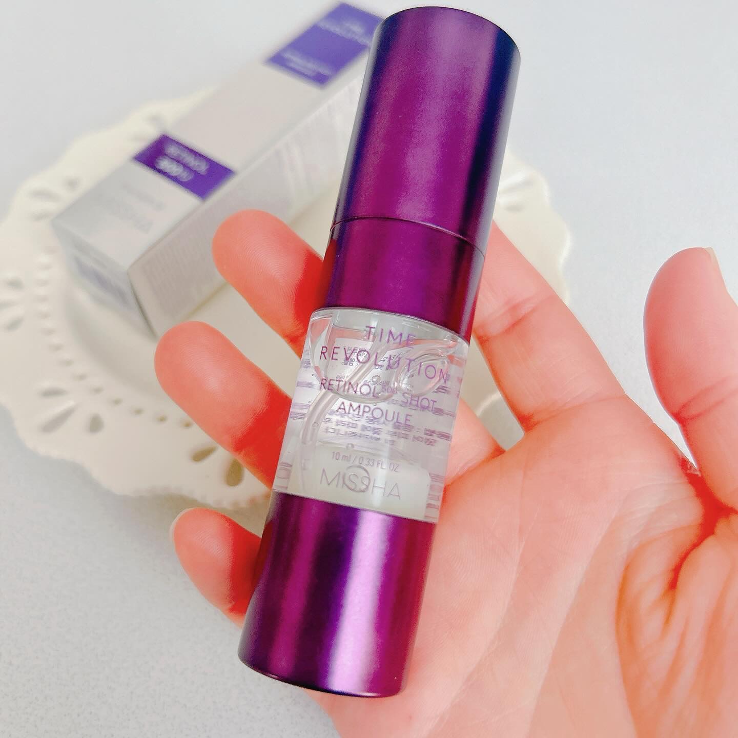 ミシャ タイムレボリューション レチ500ショット美容液/MISSHA/美容液を使ったクチコミ（2枚目）