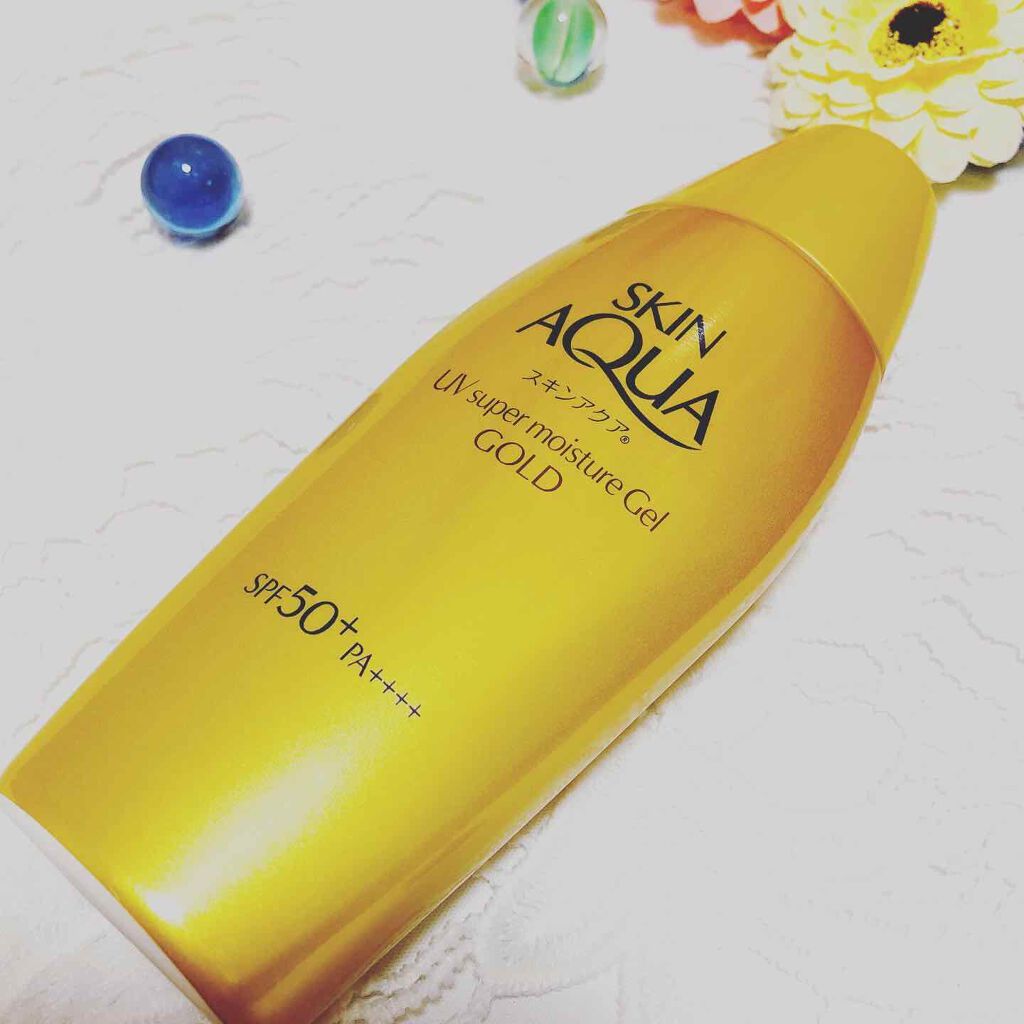 スーパーモイスチャージェルゴールド/スキンアクア/日焼け止めジェルを使ったクチコミ(3枚目)