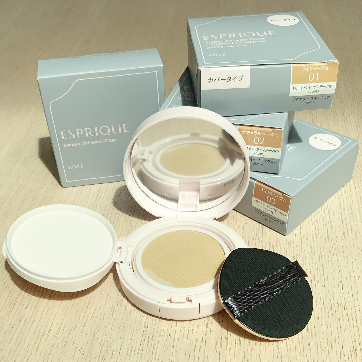 アクアリースキンウェア/ESPRIQUE/クッションファンデーションを使ったクチコミ(3枚目)