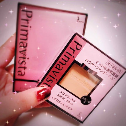 くずれにくい きれいな素肌質感パウダーファンデーション/プリマヴィスタ/パウダーファンデーションを使ったクチコミ(2枚目)