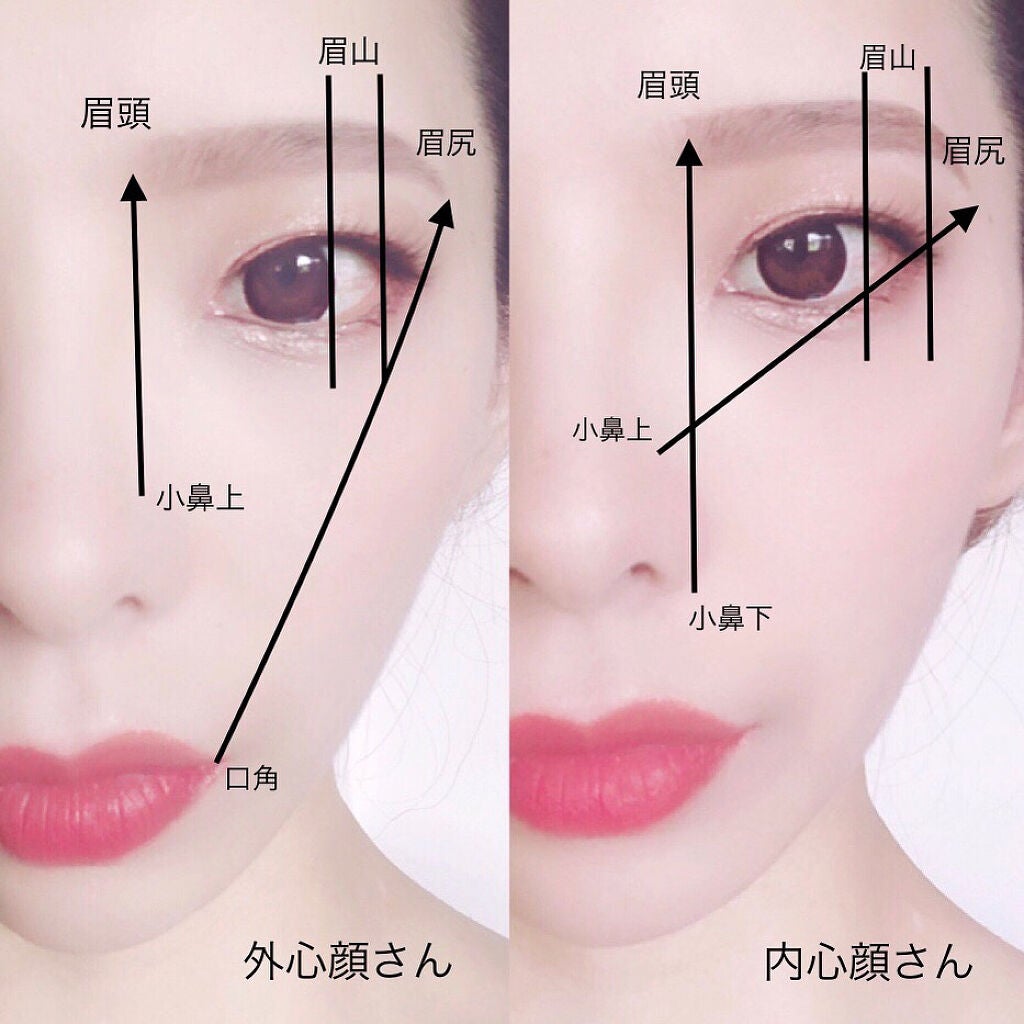 yukko Makeup Artist on LIPS 「【眉毛の描き方】お顔の印象は眉毛で80%決まります☝🏻💯✨🔹メ..」(1枚目)