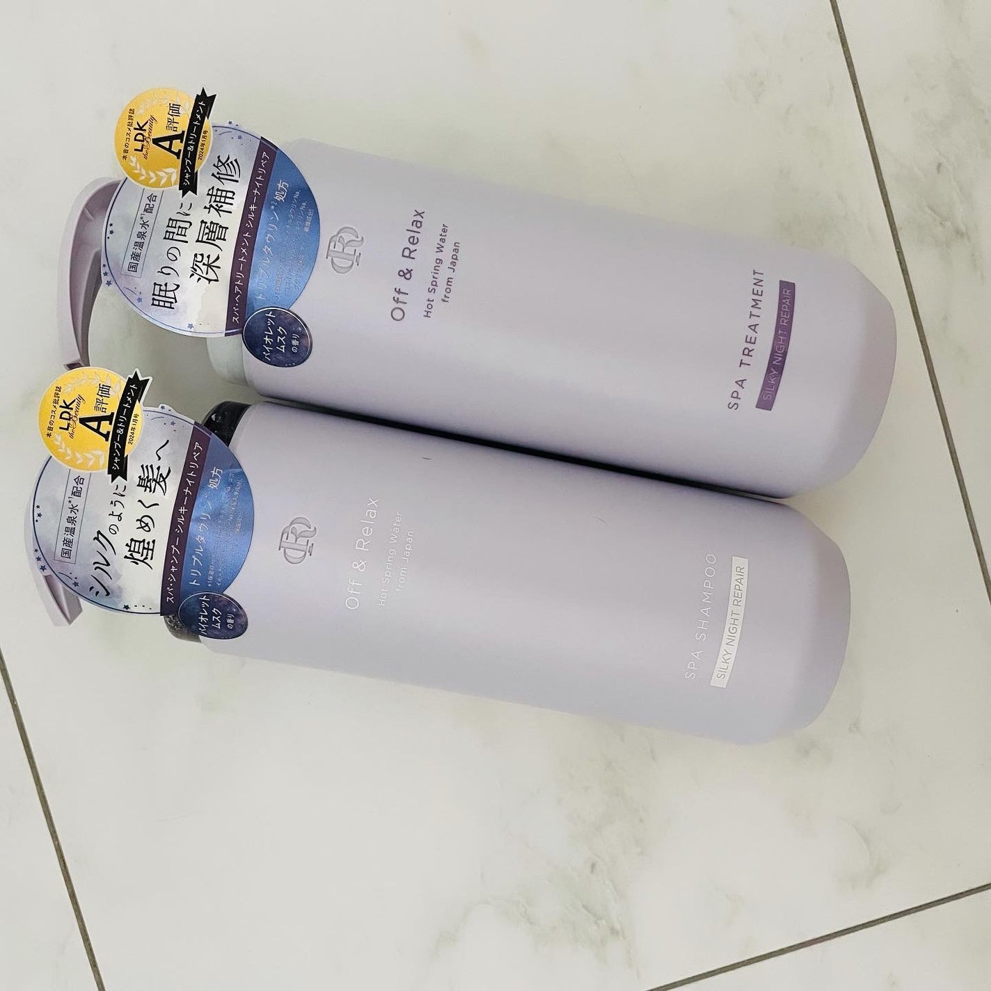 OR スパ・シャンプー/ヘアトリートメント シルキーナイトリペア/Off&Relax/市販シャンプーを使ったクチコミ(1枚目)