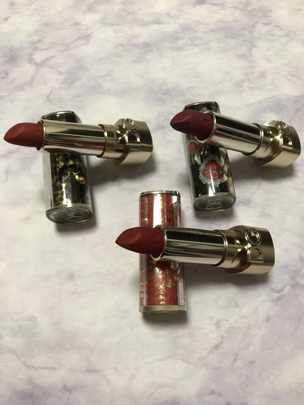 パッションリップ クリームトゥパウダー マットリップペン 640 #DGAmore/DOLCE&GABBANA BEAUTY/口紅を使ったクチコミ（1枚目）