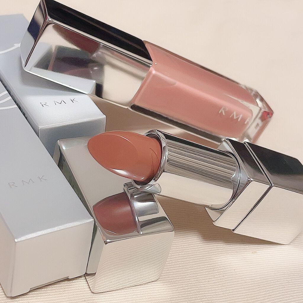 ザ ベージュライブラリー リップスティック/RMK/口紅を使ったクチコミ（2枚目）