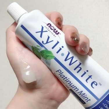 XyliWhite Toothpaste Gel Refreshmint/Now Foods/歯磨き粉を使ったクチコミ（2枚目）