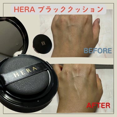 ブラック クッション 21N1 ベージュ/HERA/クッションファンデーションを使ったクチコミ（3枚目）