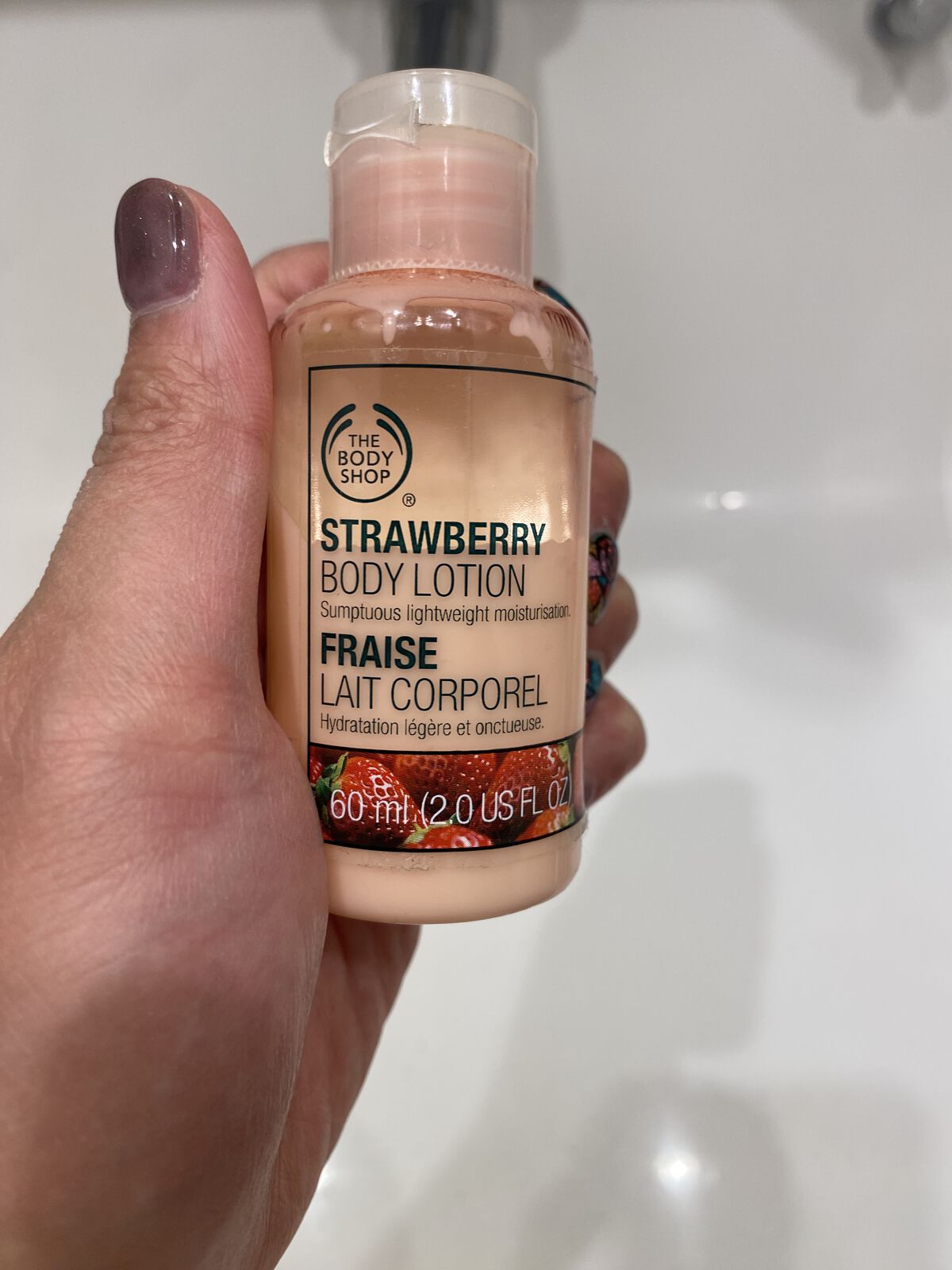 ストロベリーピューレ ボディローション/THE BODY SHOP/香水(その他)を使ったクチコミ（1枚目）