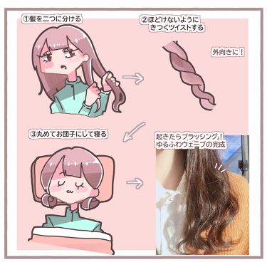くる巻きジェンヌ ラッキートレンディの口コミ 寝る前の仕込みでゆるふわ巻き髪 こんにち By にほにうむ 敏感肌 代前半 Lips