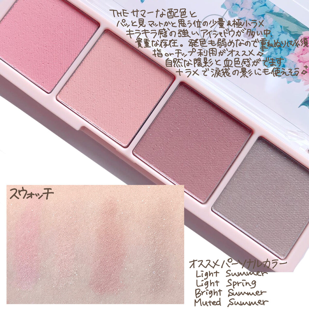 ベアシャドウパレット 10 ハイドレンジア/フォレンコス/アイシャドウパレットを使ったクチコミ（2枚目）