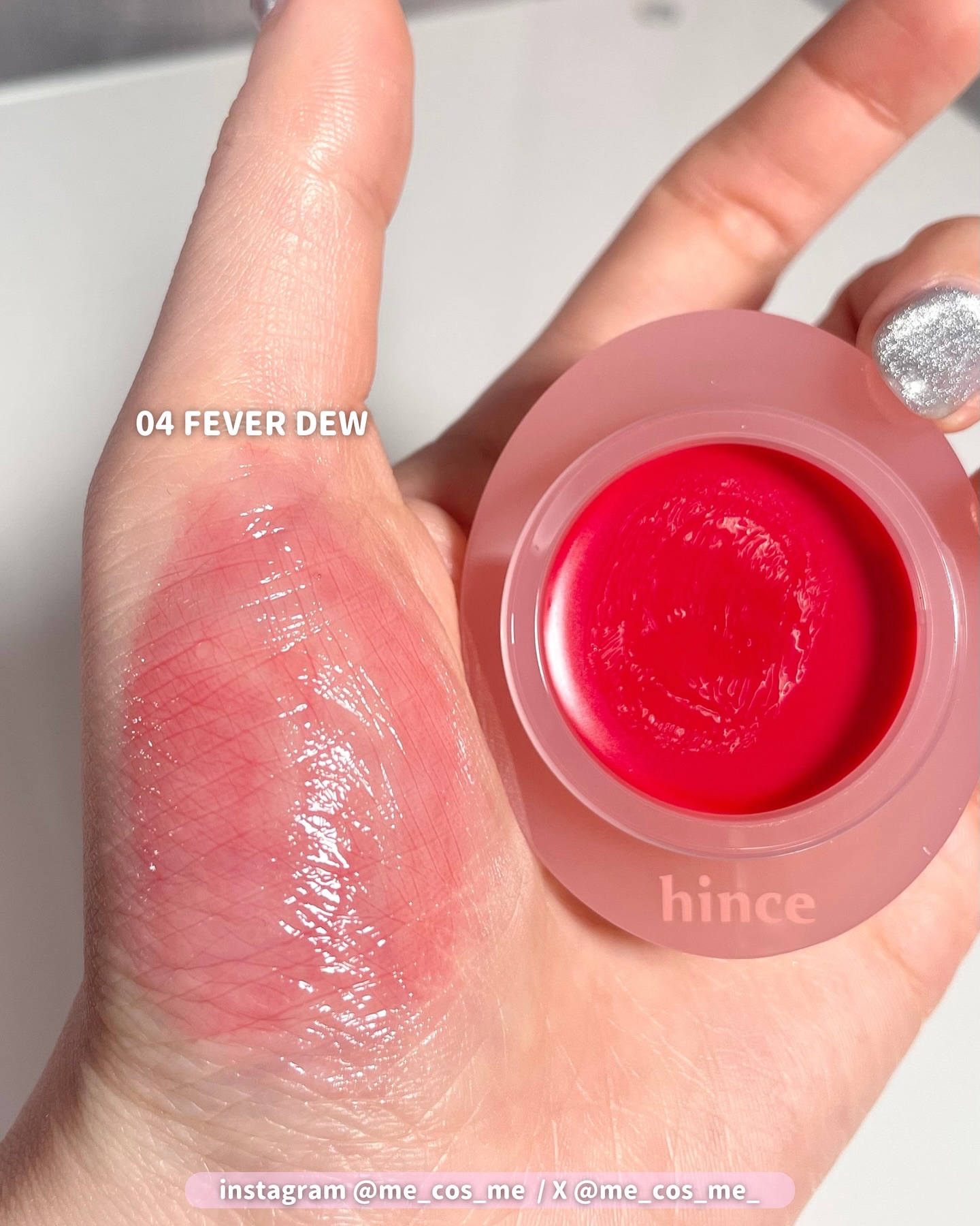 ロウグロウデューイーボール 04 フィーバーデュー/hince/リップバームを使ったクチコミ（3枚目）