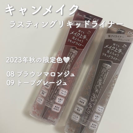 ラスティングリキッドライナー/キャンメイク/リキッドアイライナーを使ったクチコミ(1枚目)