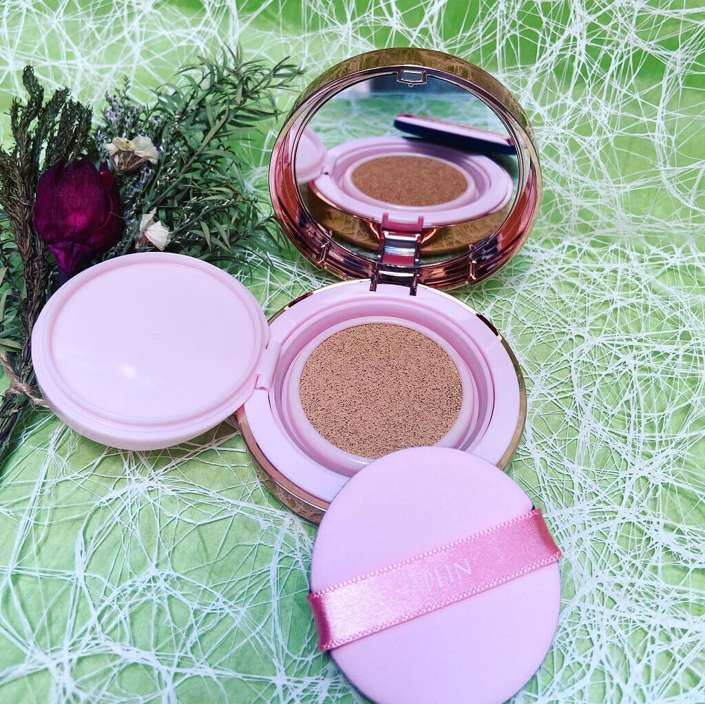 ピンクティーツリーカバークッション/APLIN/クッションファンデーションを使ったクチコミ（3枚目）