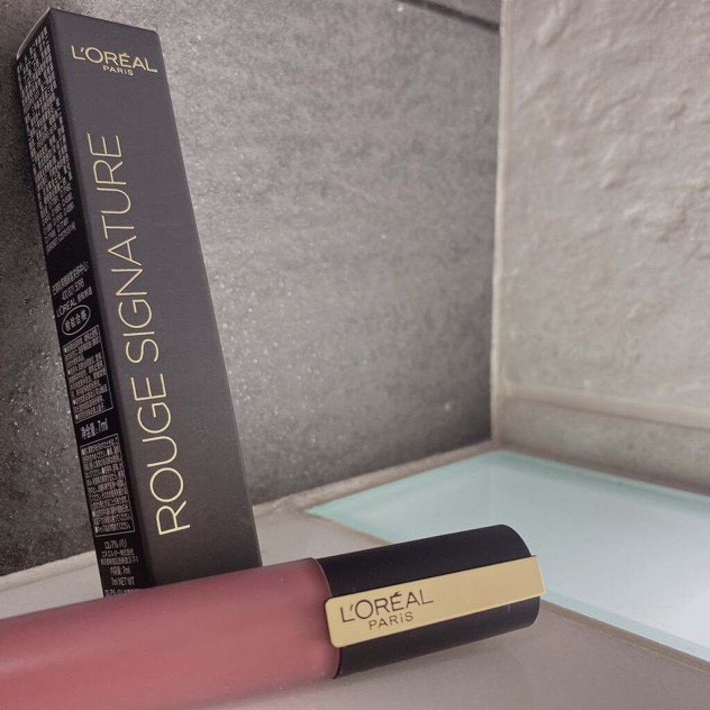 ルージュシグネチャー /ロレアル パリ/リップグロスを使ったクチコミ(1枚目)