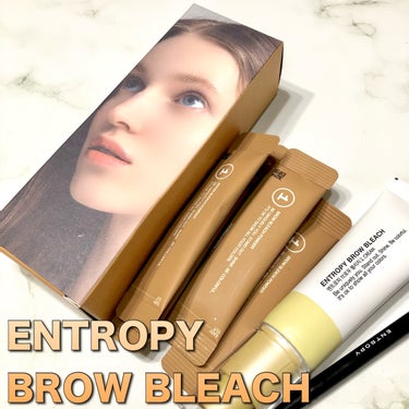 ENTROPY BROW BLEACHのクチコミ「【PR】本投稿は商品を無償提供により作成致しました。



＼超簡単に眉ブリーチができる˚✧₊.....」（2枚目）