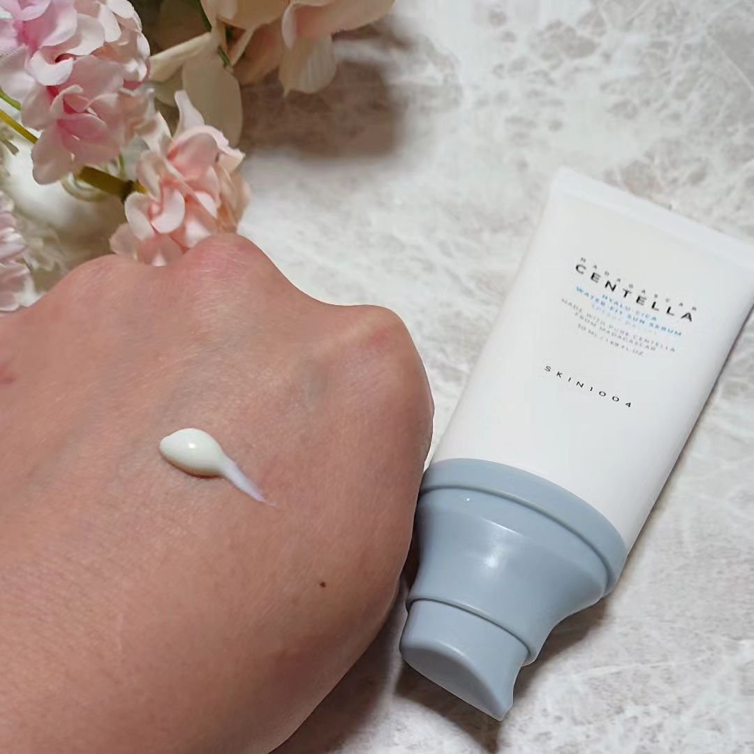 ヒアルーシカ ウォーターフィット サンセラム/SKIN1004/日焼け止めローションを使ったクチコミ（3枚目）