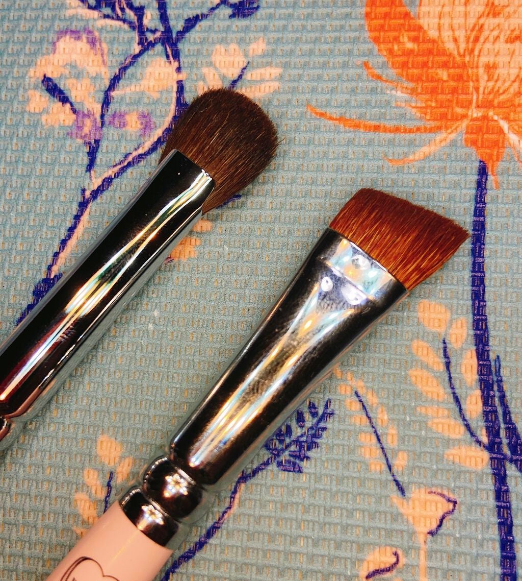 アイブロウブラシ 扇型 熊野筆/WHOMEE/メイクブラシを使ったクチコミ(6枚目)