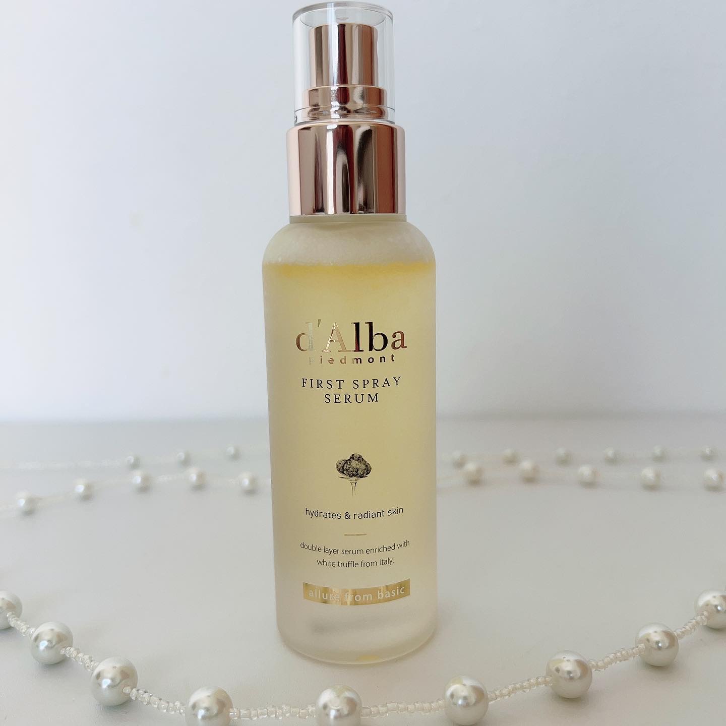ダルバ ホワイトトリュフファーストスプレーセラム/ダルバ/ミスト状化粧水を使ったクチコミ（2枚目）