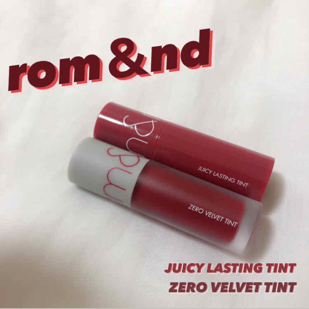 ゼロベルベットティント/rom&nd/リップティントを使ったクチコミ（1枚目）