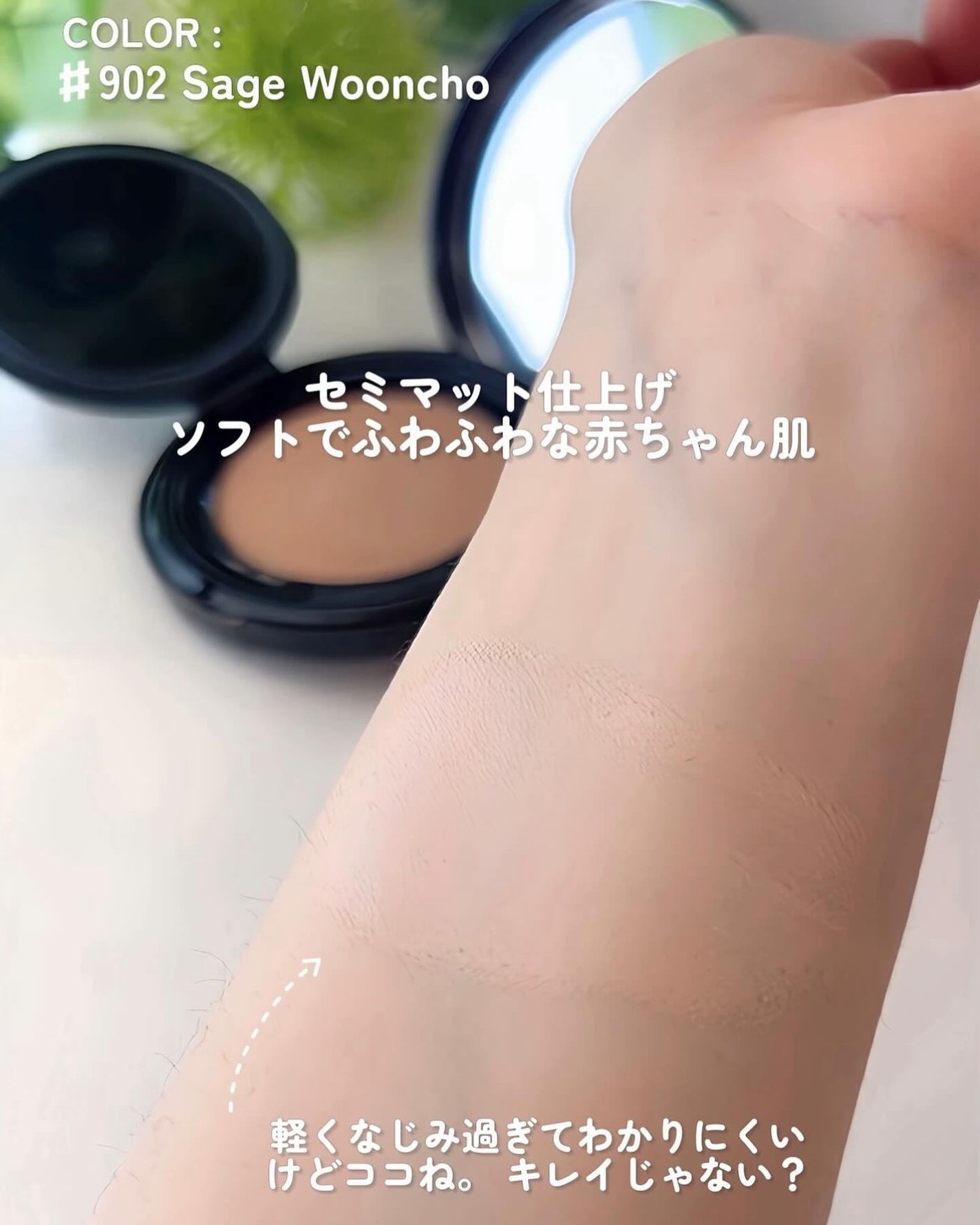 Dinto ブラー フィニッシュ マットクッションファンデーション/Dinto/クッションファンデーションを使ったクチコミ(5枚目)