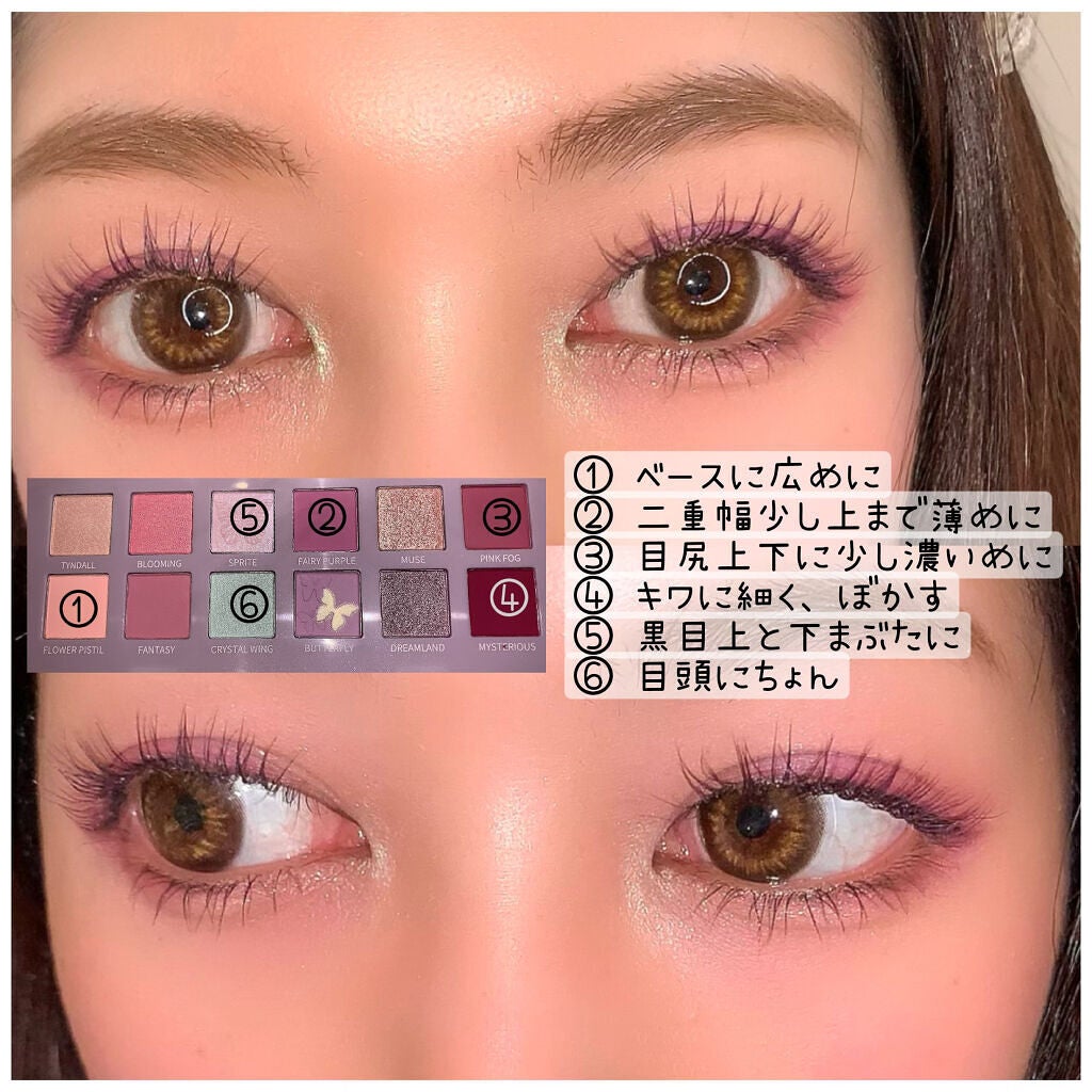 エクスプローラ12色 動物アイシャドウパレット/PERFECT DIARY/アイシャドウパレットを使ったクチコミ(2枚目)