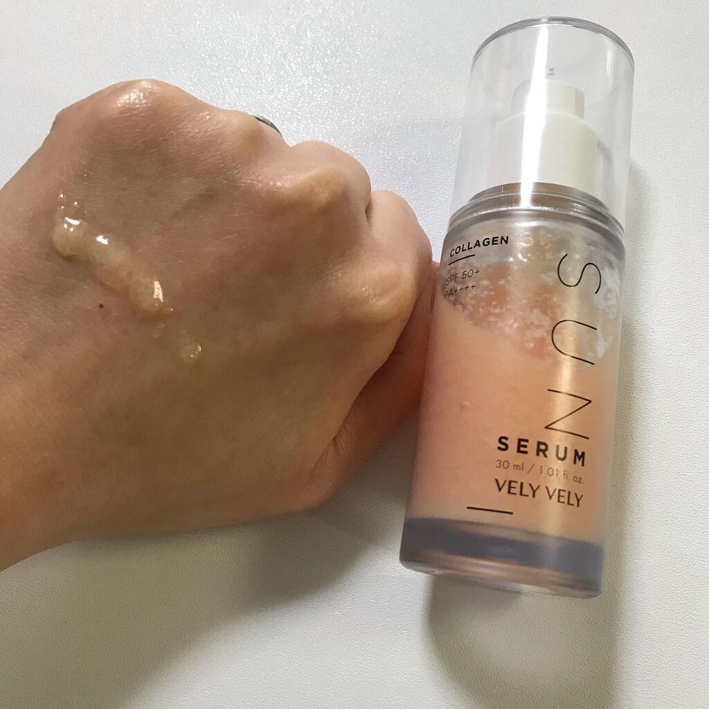 ハリケアコラーゲンサンセラム/VELY VELY/日焼け止めジェルを使ったクチコミ(2枚目)