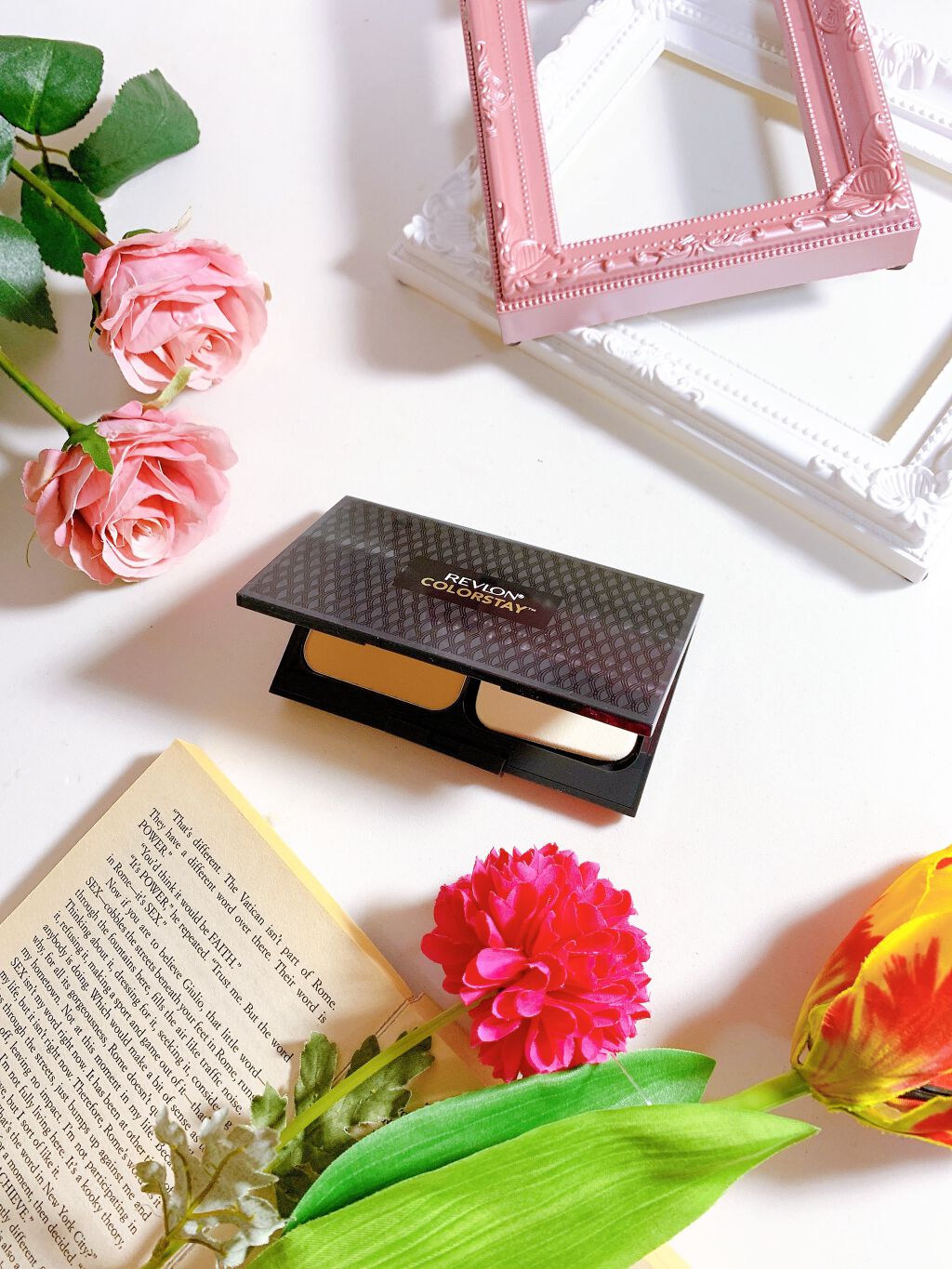 カラーステイ ロングウェア UV パウダー ファンデーション/REVLON/パウダーファンデーションを使ったクチコミ(4枚目)