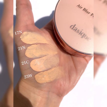 エアーブラーフィットクッション 21C ピュアロージー/dasique/クッションファンデーションを使ったクチコミ(3枚目)