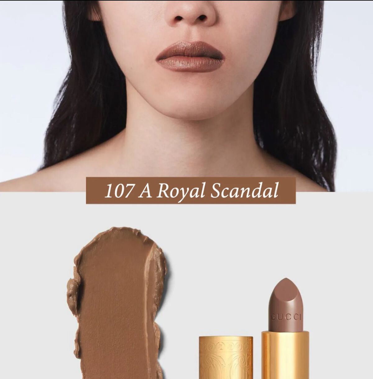 グッチ ルージュ ア レーヴル サタン/GUCCI beauty/口紅を使ったクチコミ(3枚目)