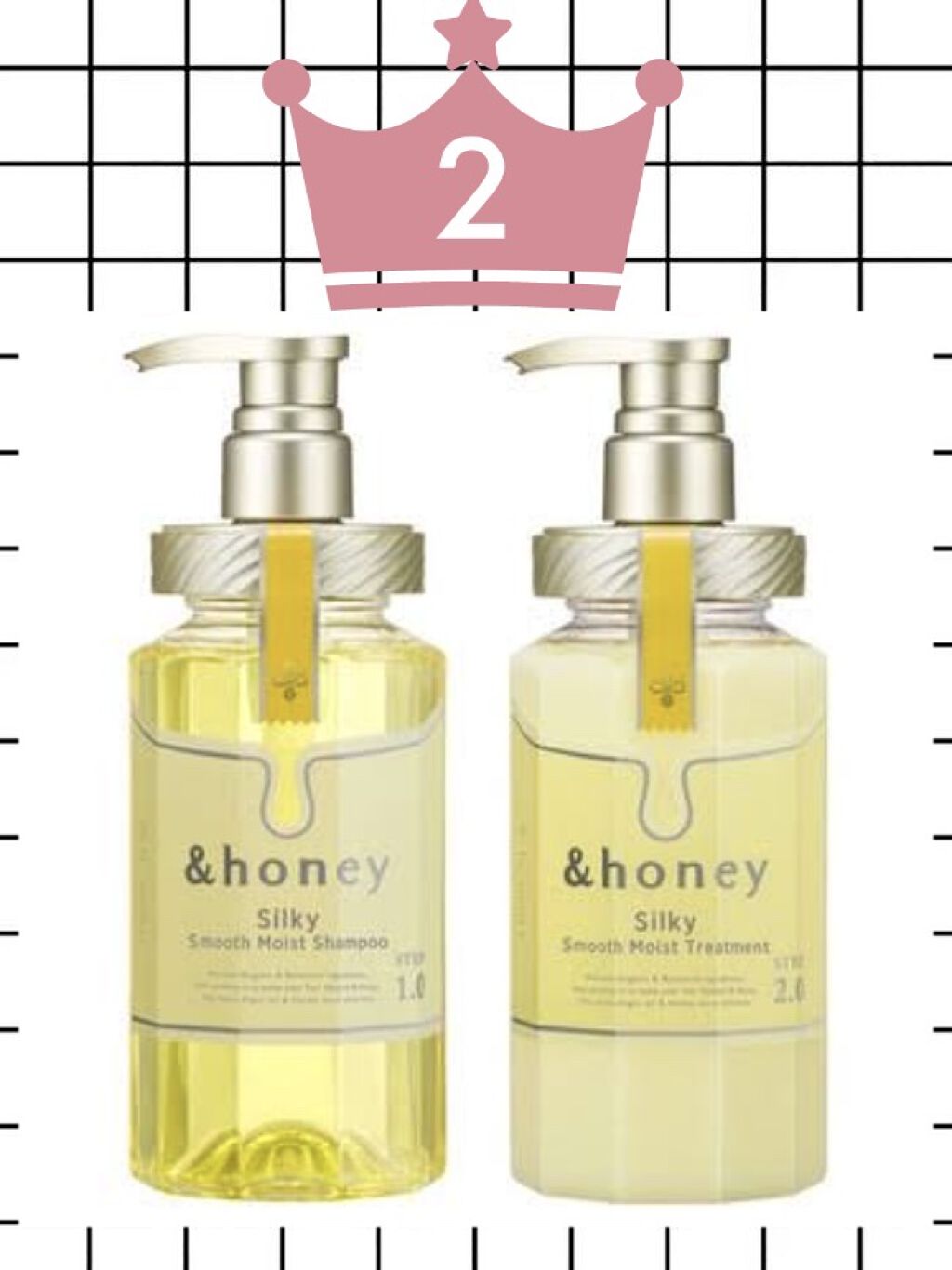 ディープモイスト シャンプー1.0／ヘアトリートメント2.0/&honey/市販シャンプーを使ったクチコミ（3枚目）