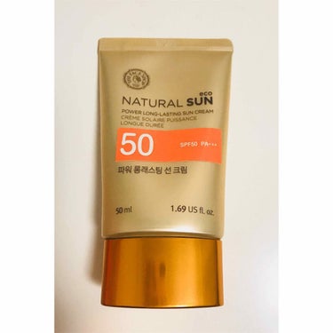 【THE FACE SHOP】
NATURAL SUN
POWER LONG-LASTING SUN CREAM

色付きの日焼け止め。
顔にも体にも使えます。
少し油分が多めな感じでベタつき感を感じた