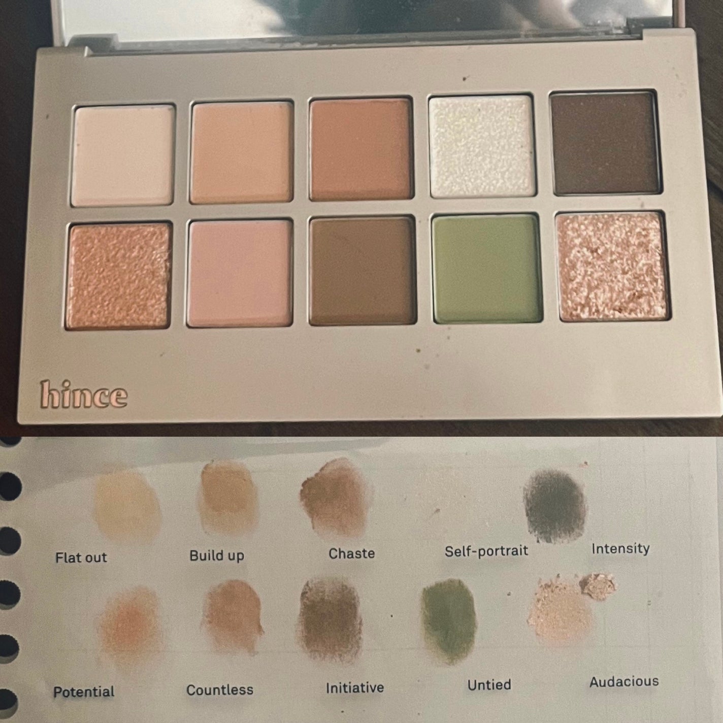 ニューデップスアイシャドウパレット/hince/アイシャドウパレットを使ったクチコミ(1枚目)
