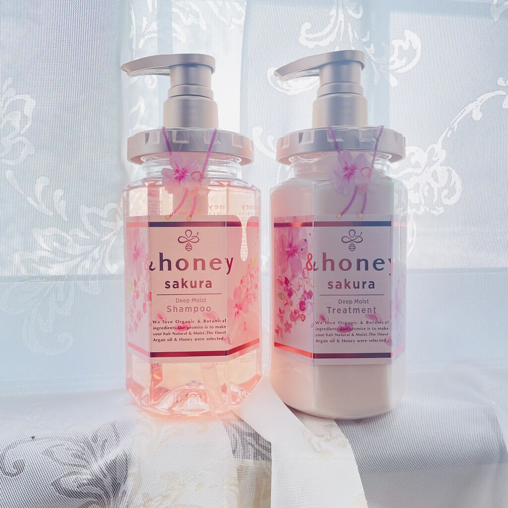 サクラ ディープモイスト シャンプー1.0/ヘアトリートメント2.0/&honey/シャンプー・コンディショナーを使ったクチコミ（2枚目）