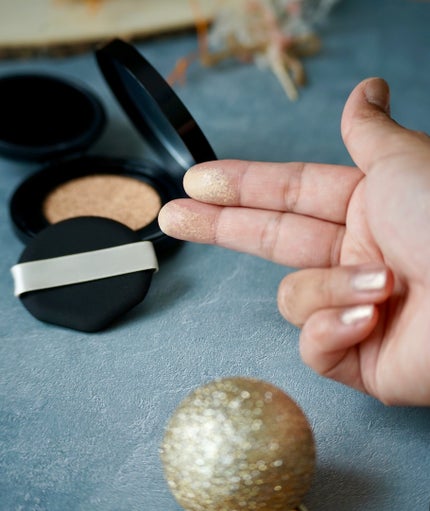 ドラマティックエッセンスクッション グロウ/マキアージュ/クッションファンデーションを使ったクチコミ(4枚目)