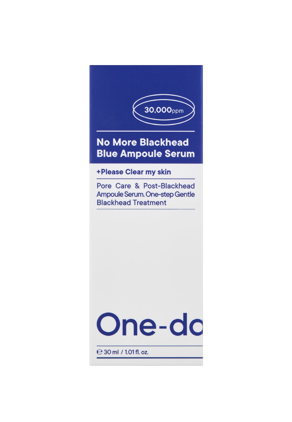 ノーモアブラックヘッド ブルーアンプルセラム One-day's you