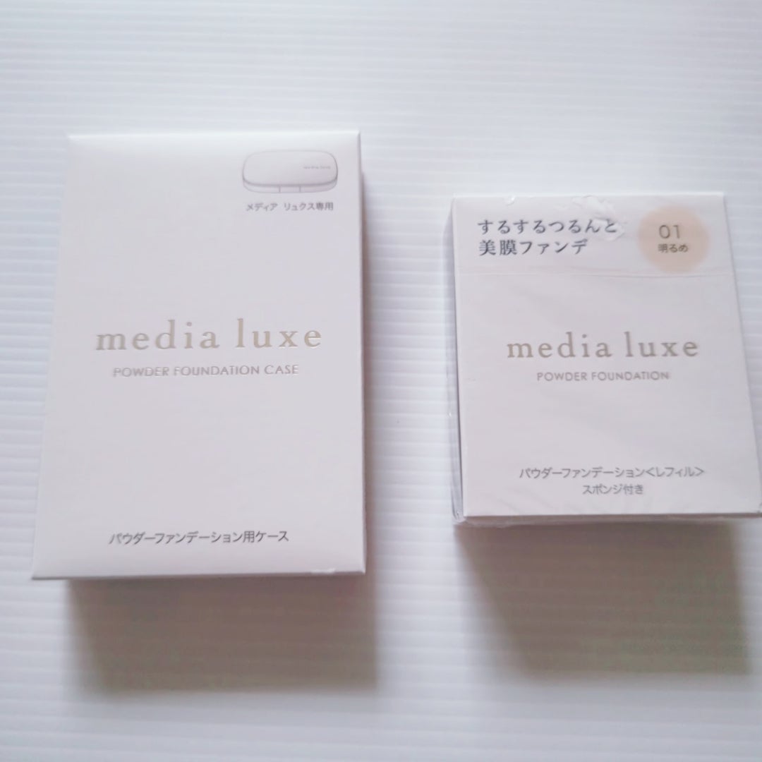 パウダーファンデーション/media luxe/パウダーファンデーションを使ったクチコミ(2枚目)
