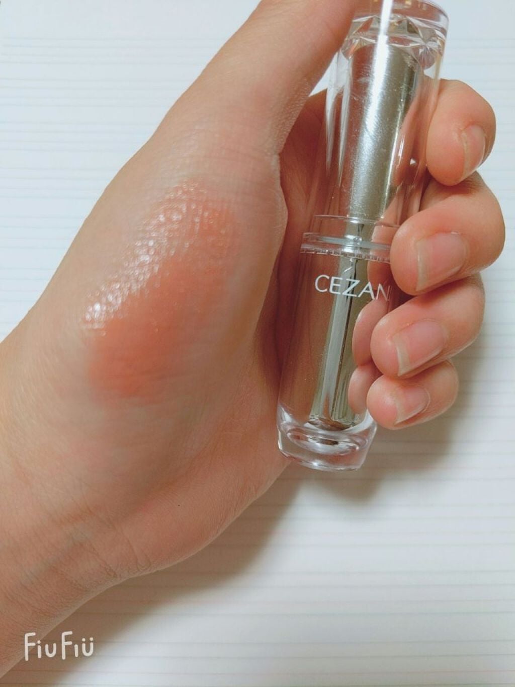 ラスティンググロスリップ/CEZANNE/口紅を使ったクチコミ(2枚目)