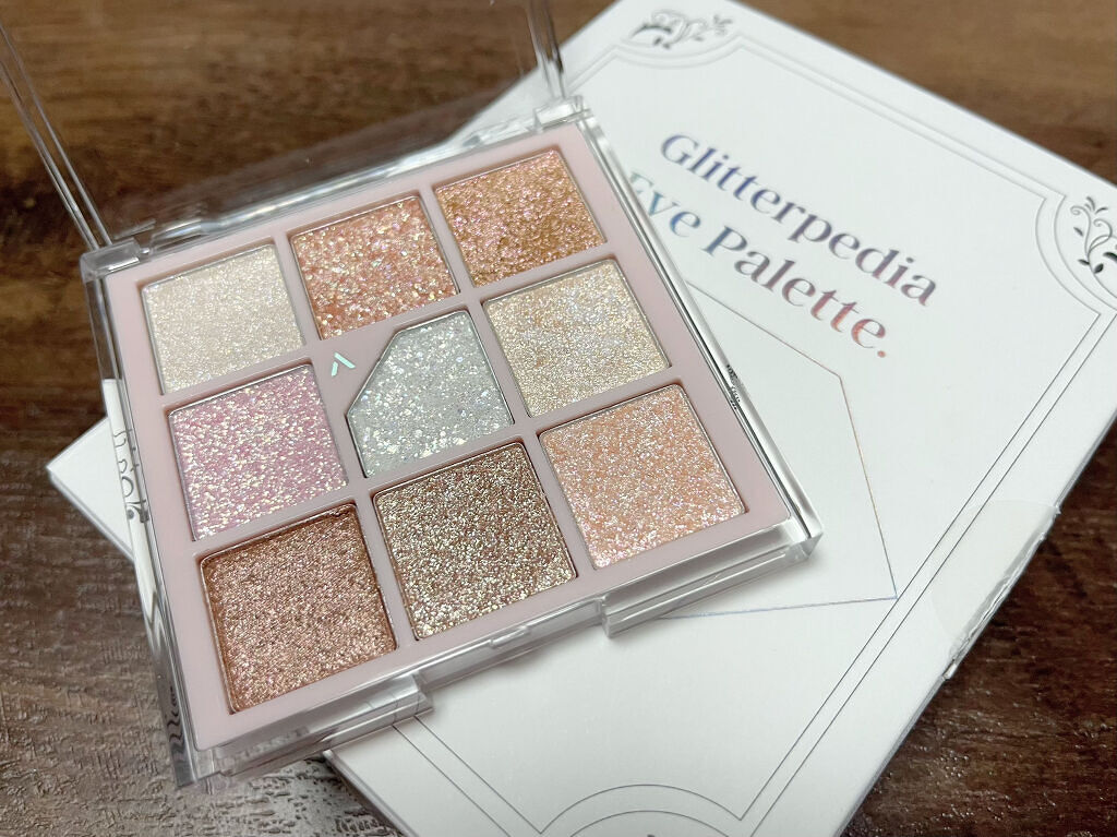 グリッターペディアアイパレット/unleashia/アイシャドウパレットを使ったクチコミ（2枚目）