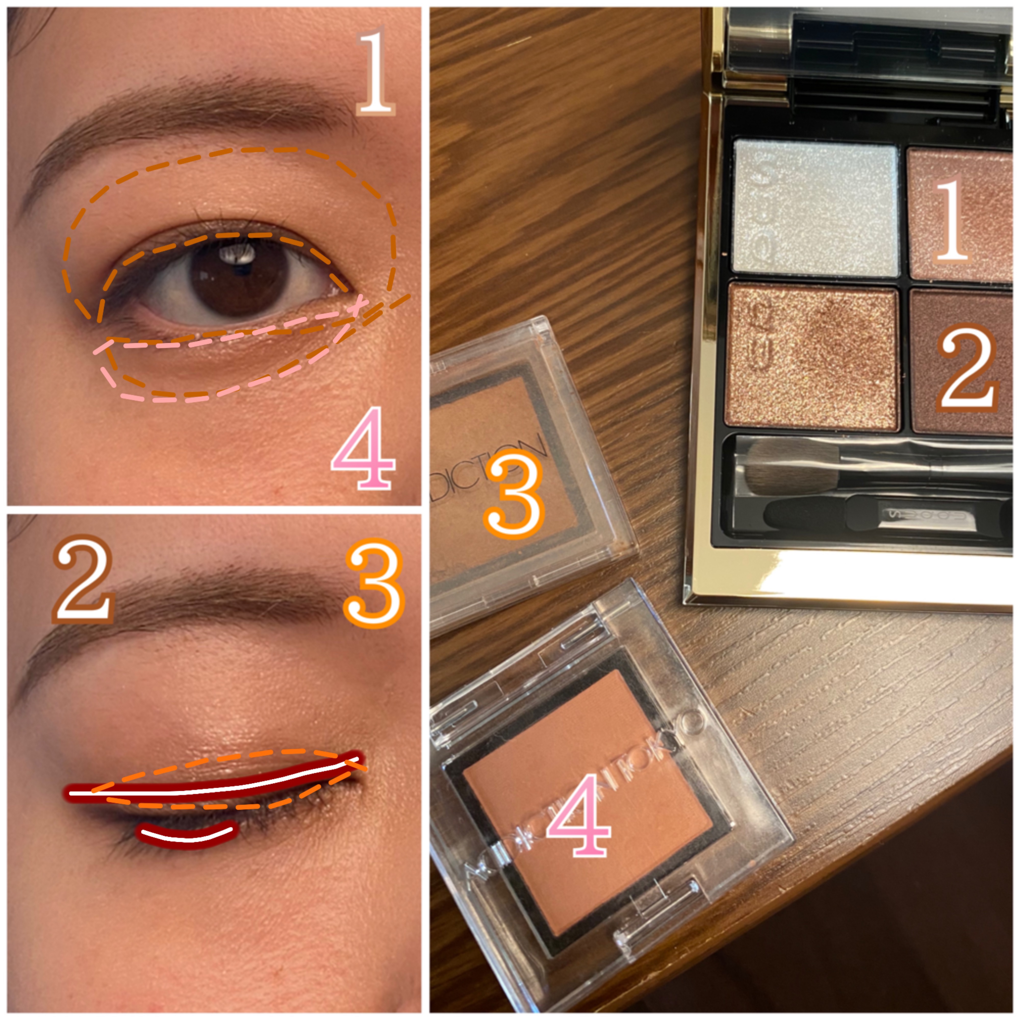 アディクション ザ アイシャドウ マット/ADDICTION/単色アイシャドウを使ったクチコミ（3枚目）