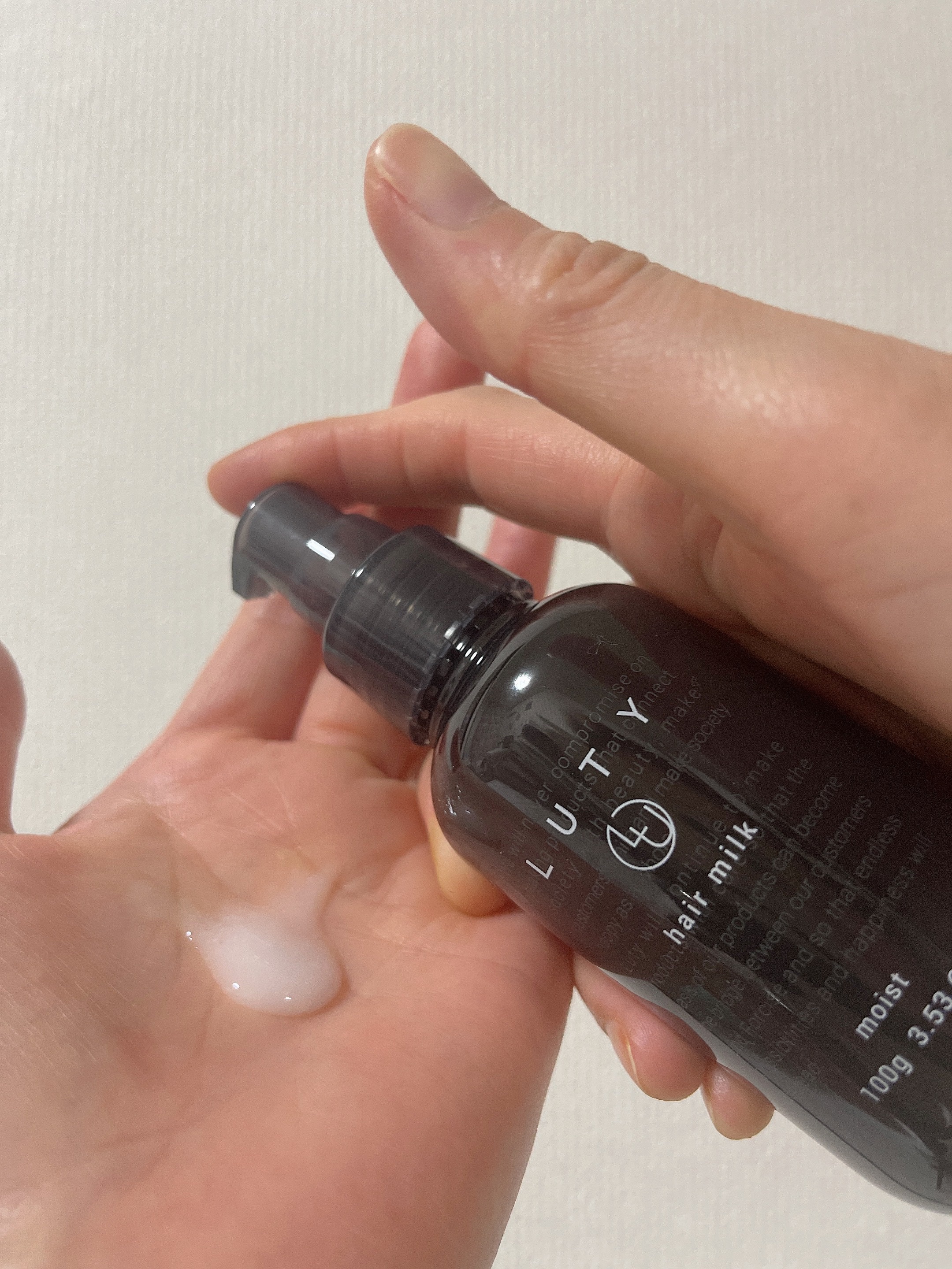 ルーティー ヘアミルク モイスト/LUTY/ヘアミルクを使ったクチコミ（1枚目）