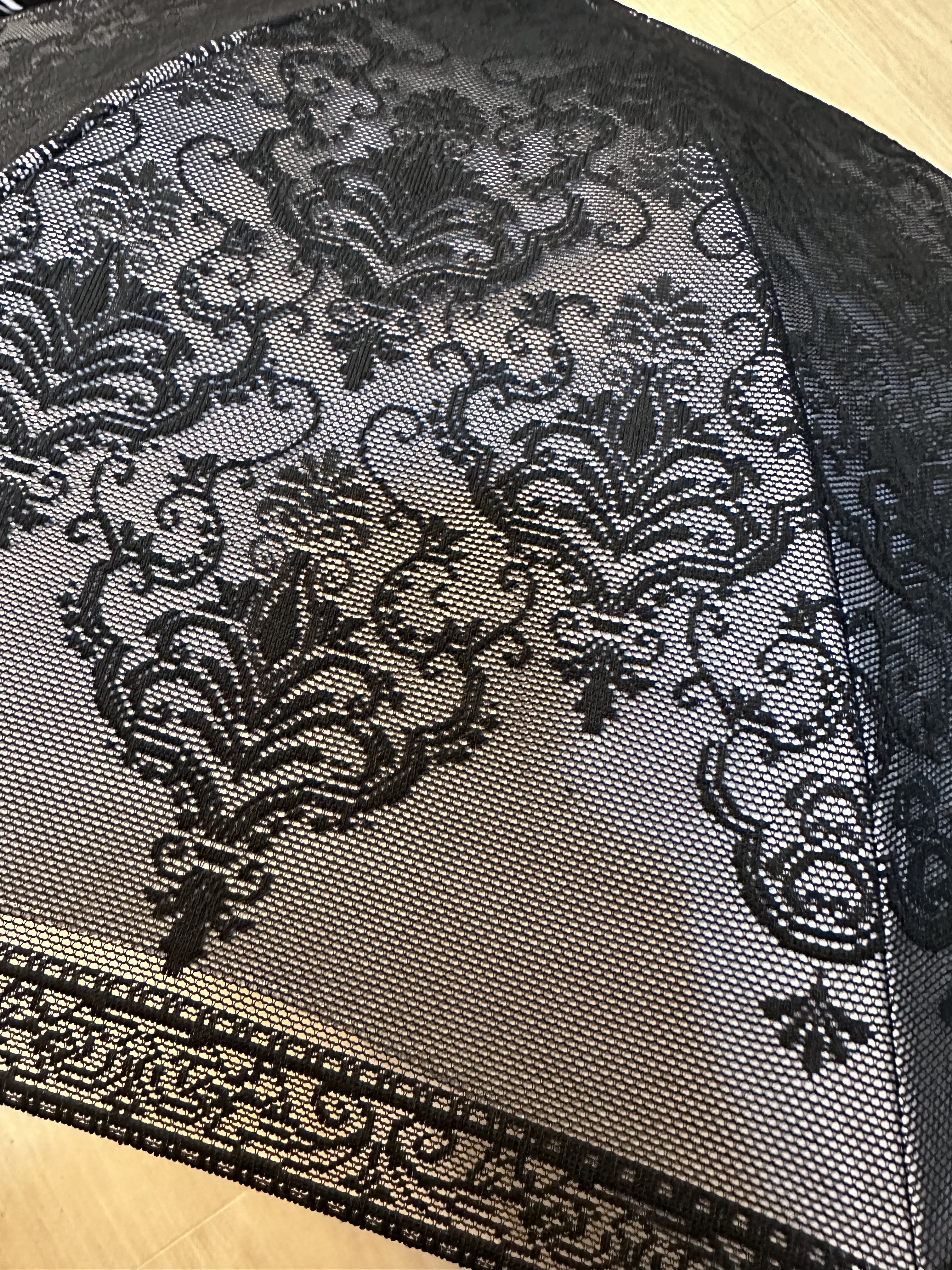 二重レースダマスク柄長傘/macocca/日傘を使ったクチコミ（2枚目）