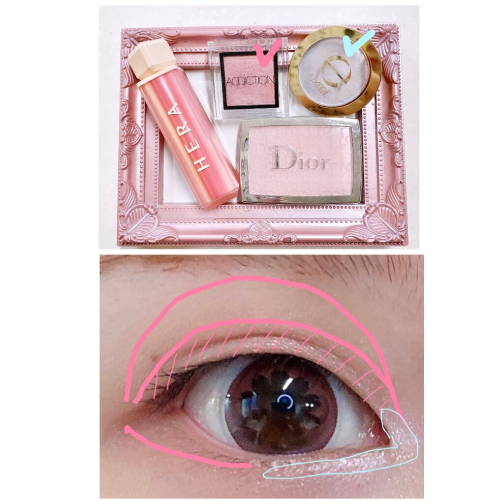 シャイニーシャドウ N/excel/単色アイシャドウを使ったクチコミ(2枚目)