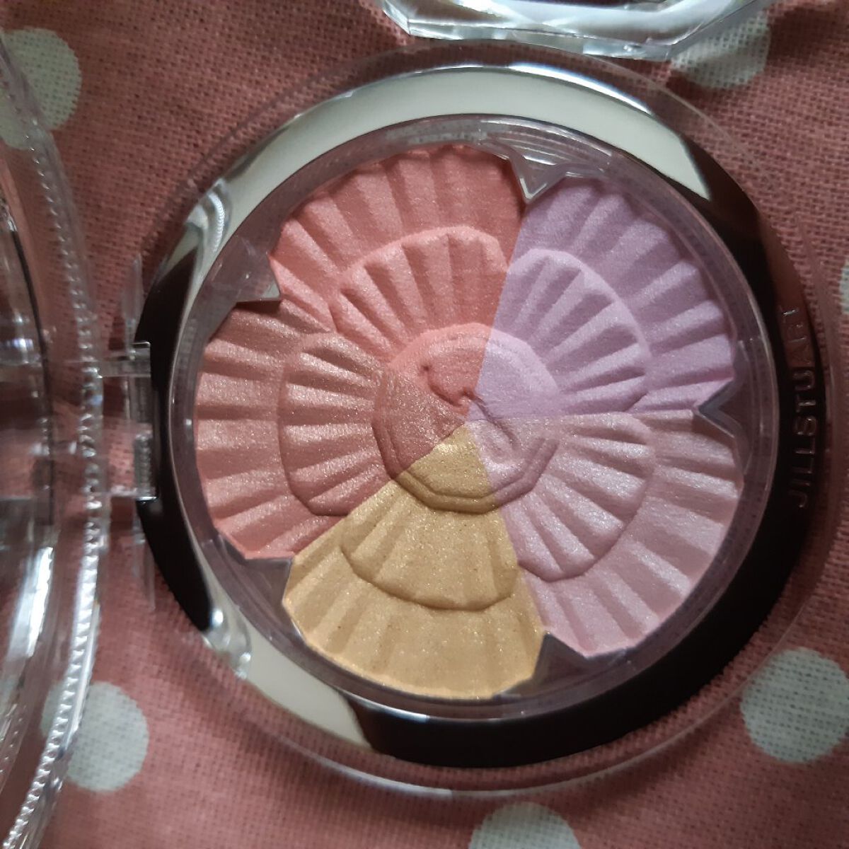 ジルスチュアート ブルーム ミックスブラッシュ コンパクト 22 sunset zinnia/JILL STUART/パウダーチークを使ったクチコミ（3枚目）