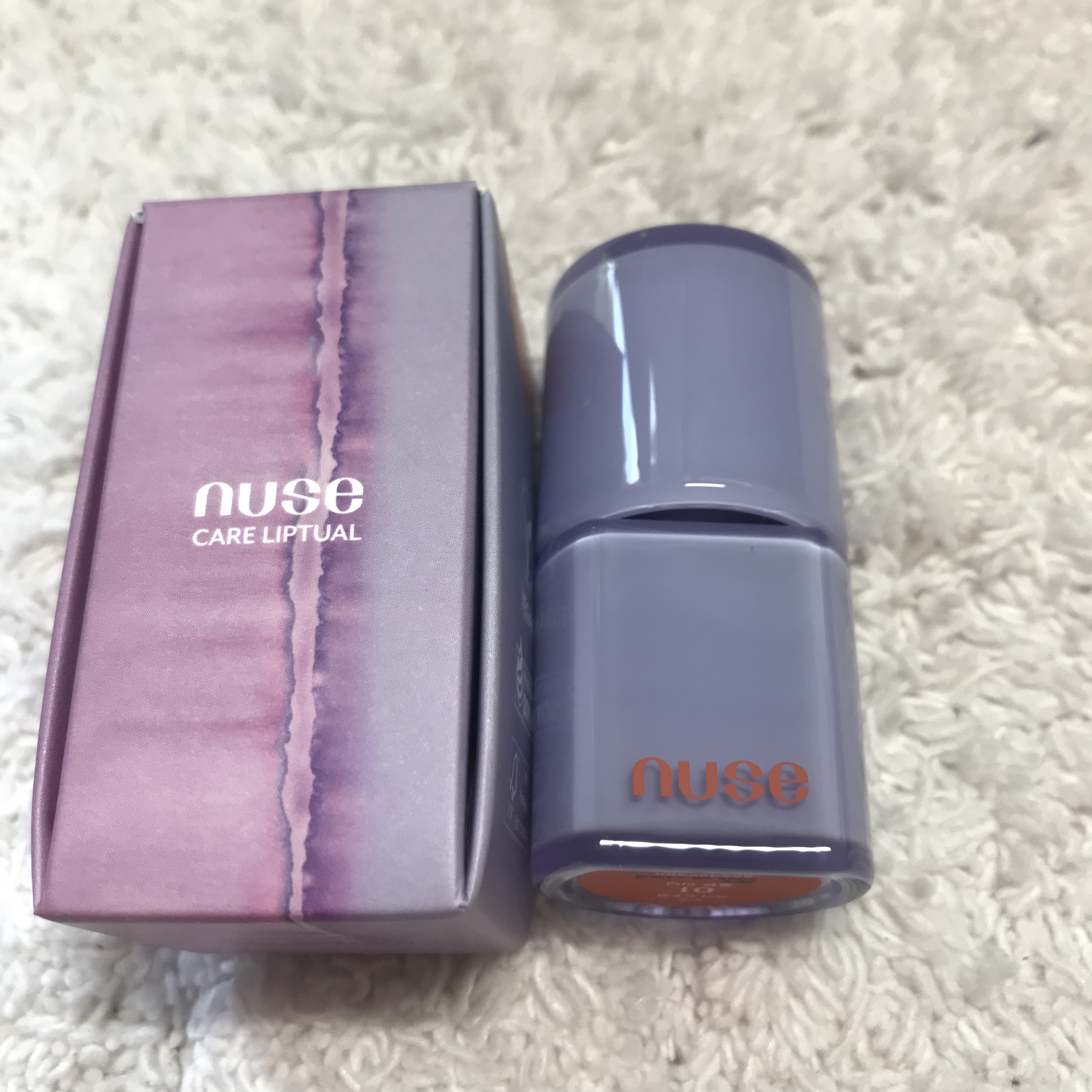 ケアリップチュアル 01 モルトンピーナッツ(MOLTEN PEANUT)/nuse/口紅を使ったクチコミ（2枚目）