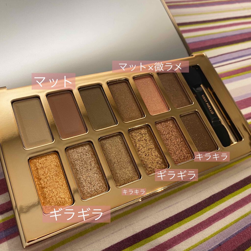 バレンタインボックス/VAVI MELLO/アイシャドウパレットを使ったクチコミ(4枚目)